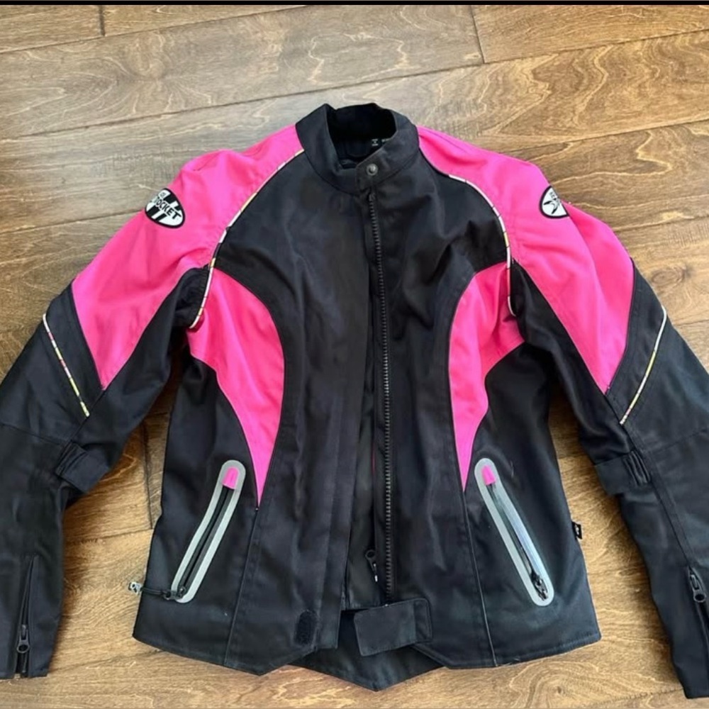 Joe Rocket Black and Pink motorcycle Jacket